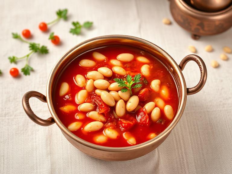Kuru Fasulye – Weiße Bohnen in Tomatensauce