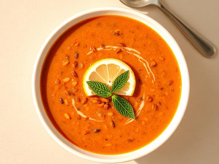 Sıcak mercimek çorbası